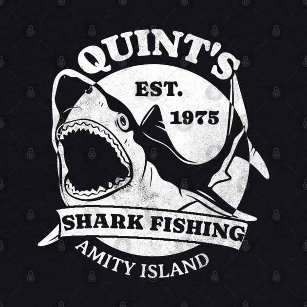Quint’s Shark Fishing Est 1975 Amity Island by denkanysti